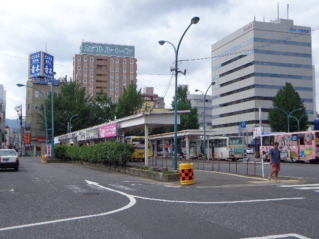 徳山駅のロータリーです。